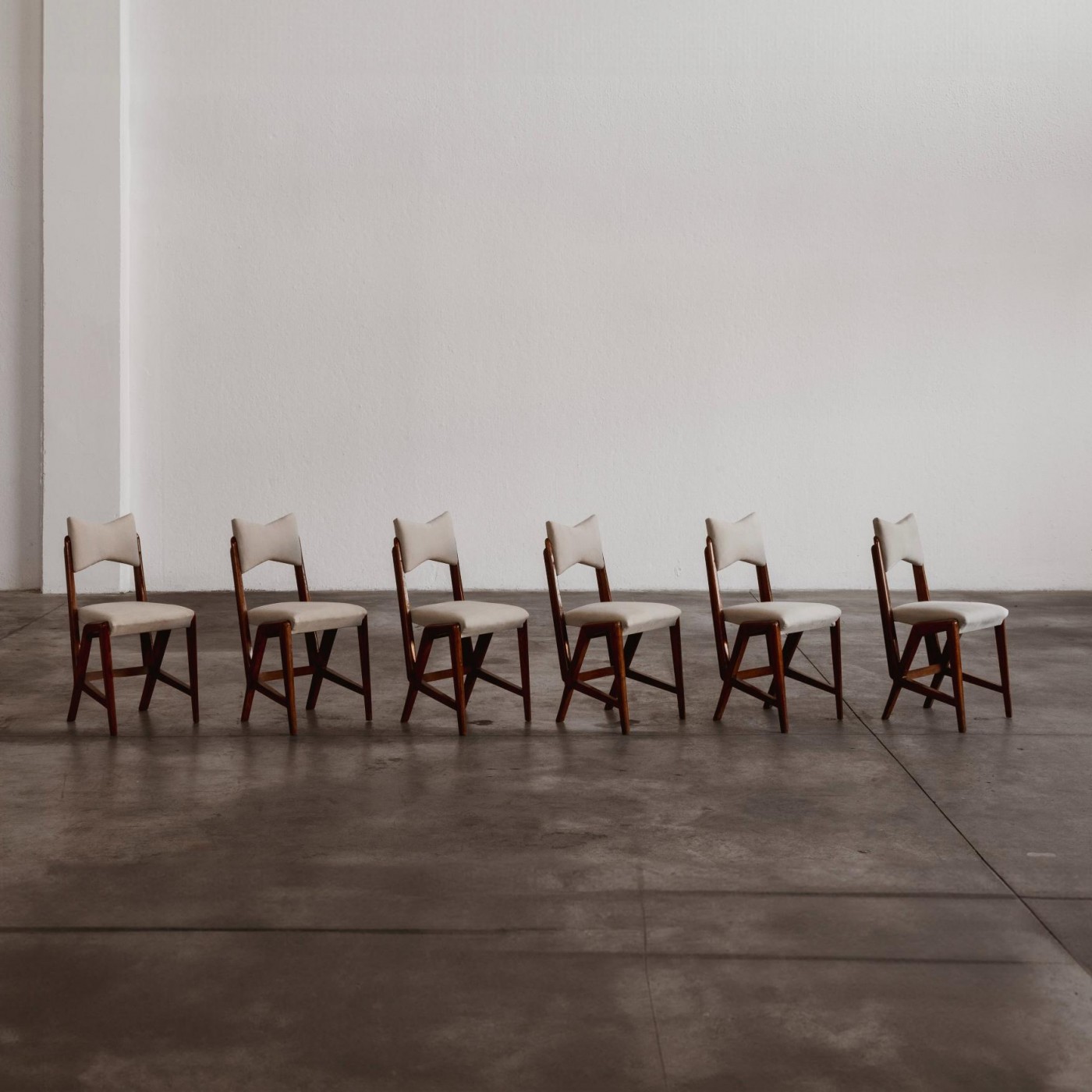 Luigi Scremin dining chairs for Fratelli Scremin, 1950, Set of 6, 1950