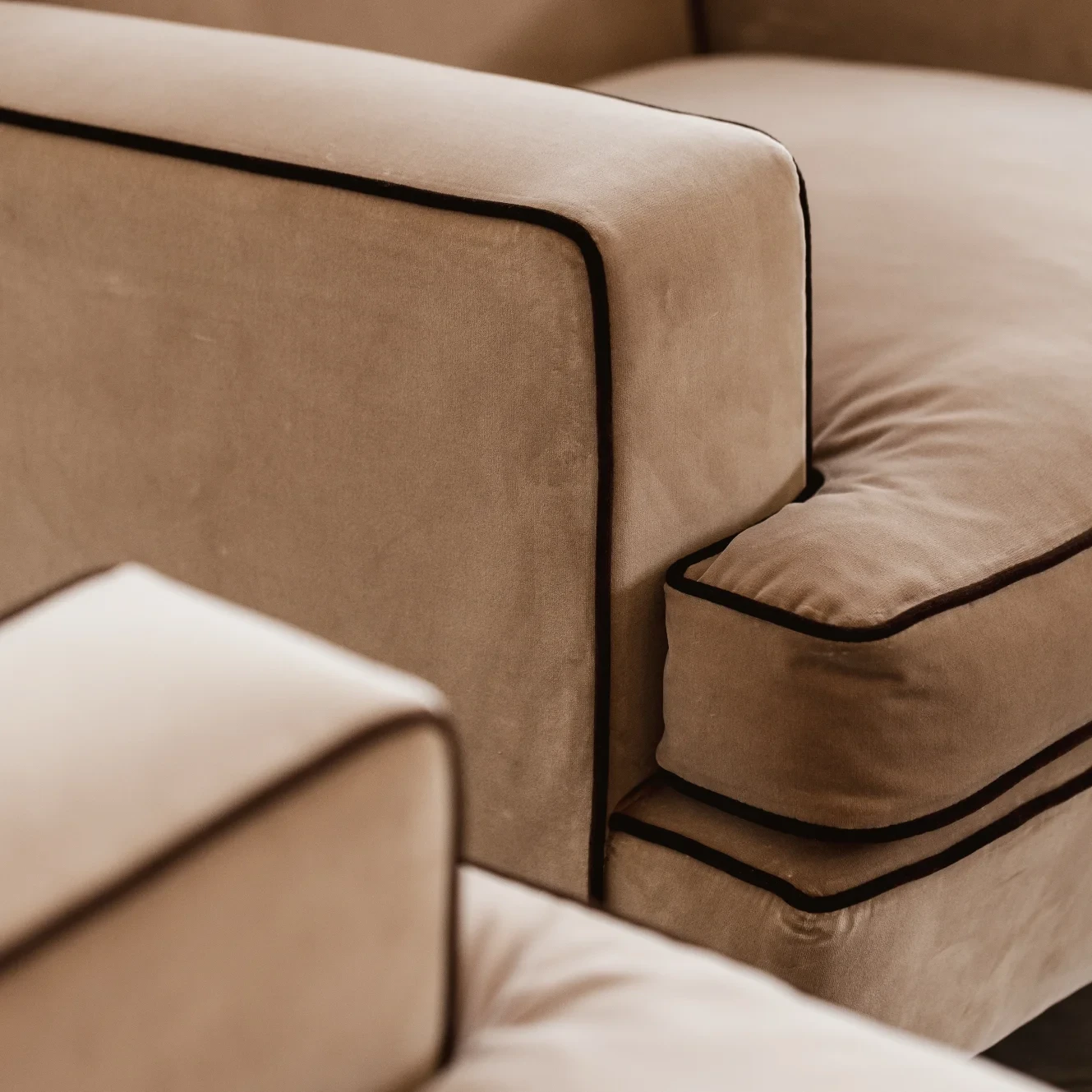 Marco Zanuso "Square" Armchairs for Arflex, camel velvet, 1962, set of 2, 1962