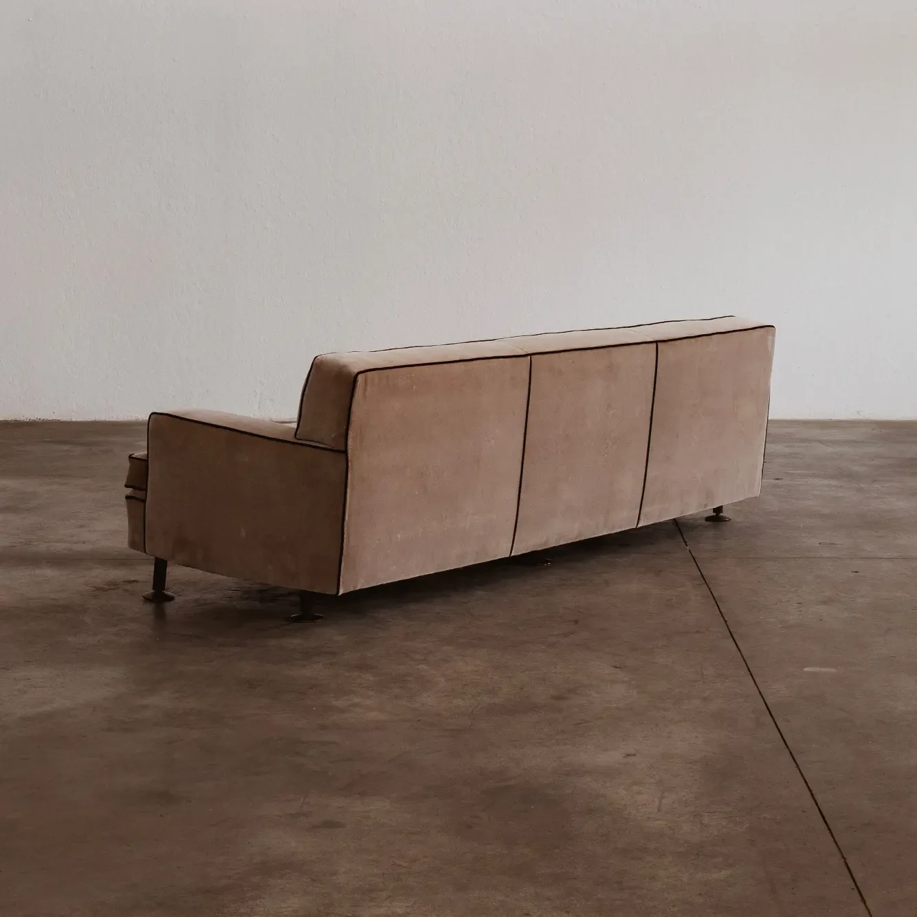 Marco Zanuso "Square" Sofa for Arflex, camel velvet, 1962, 1962