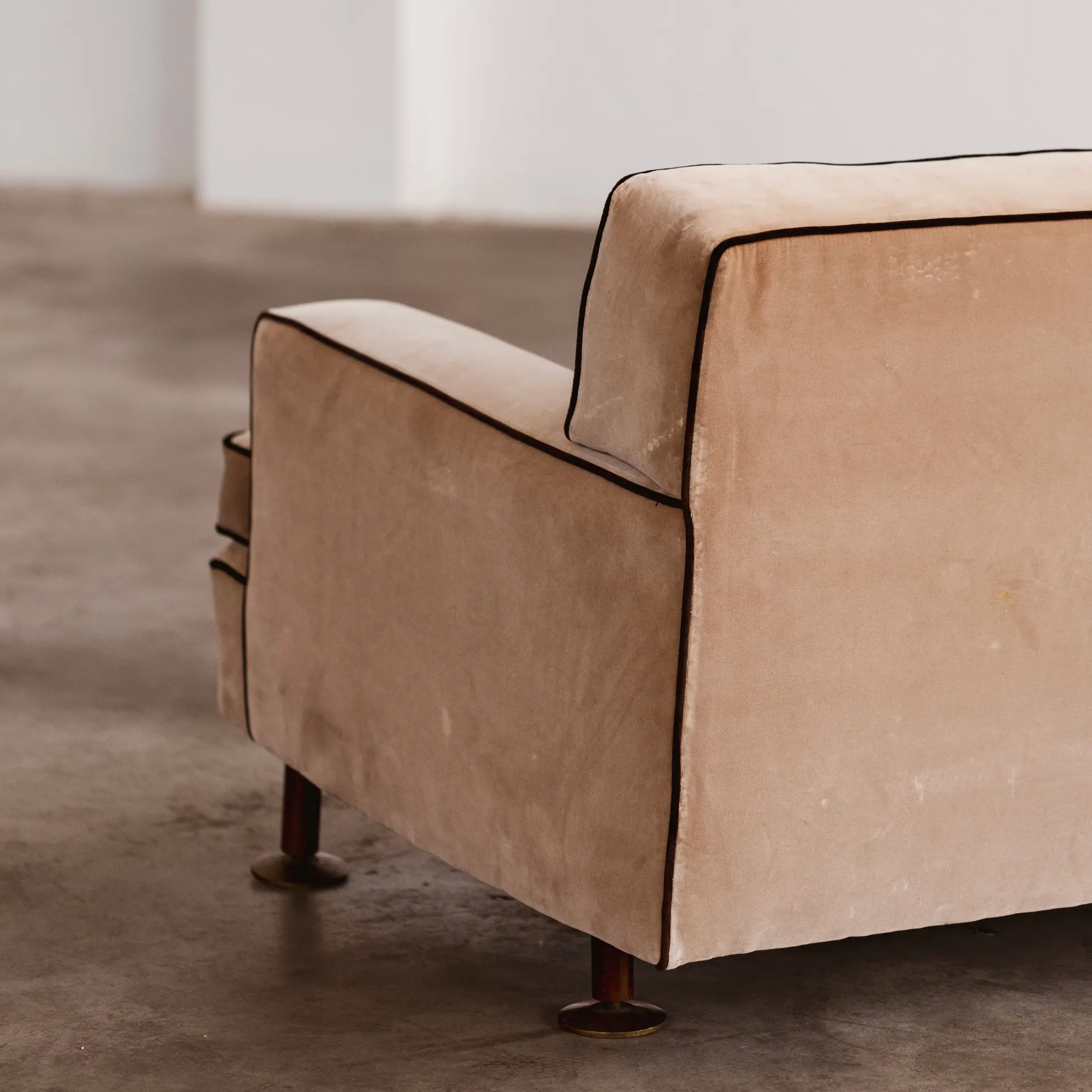 Marco Zanuso "Square" Sofa for Arflex, camel velvet, 1962, 1962
