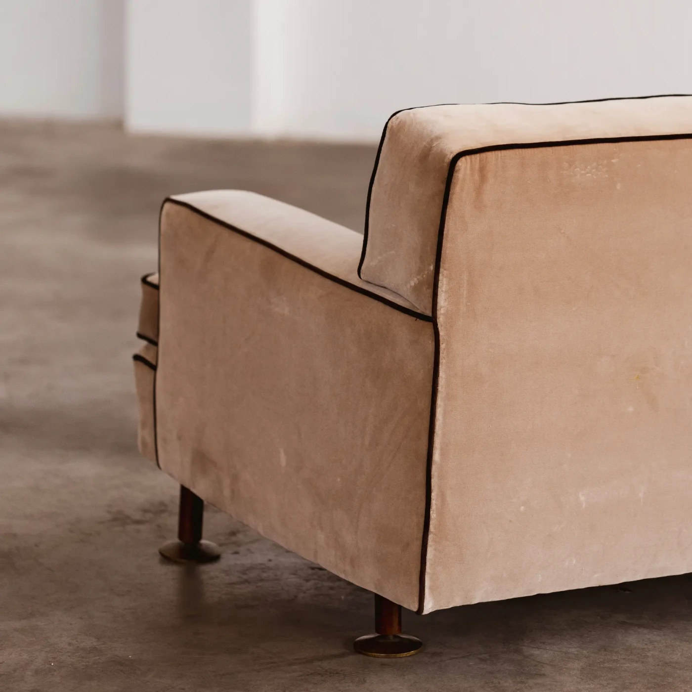 Marco Zanuso "Square" Sofa for Arflex, camel velvet, 1962, 1962