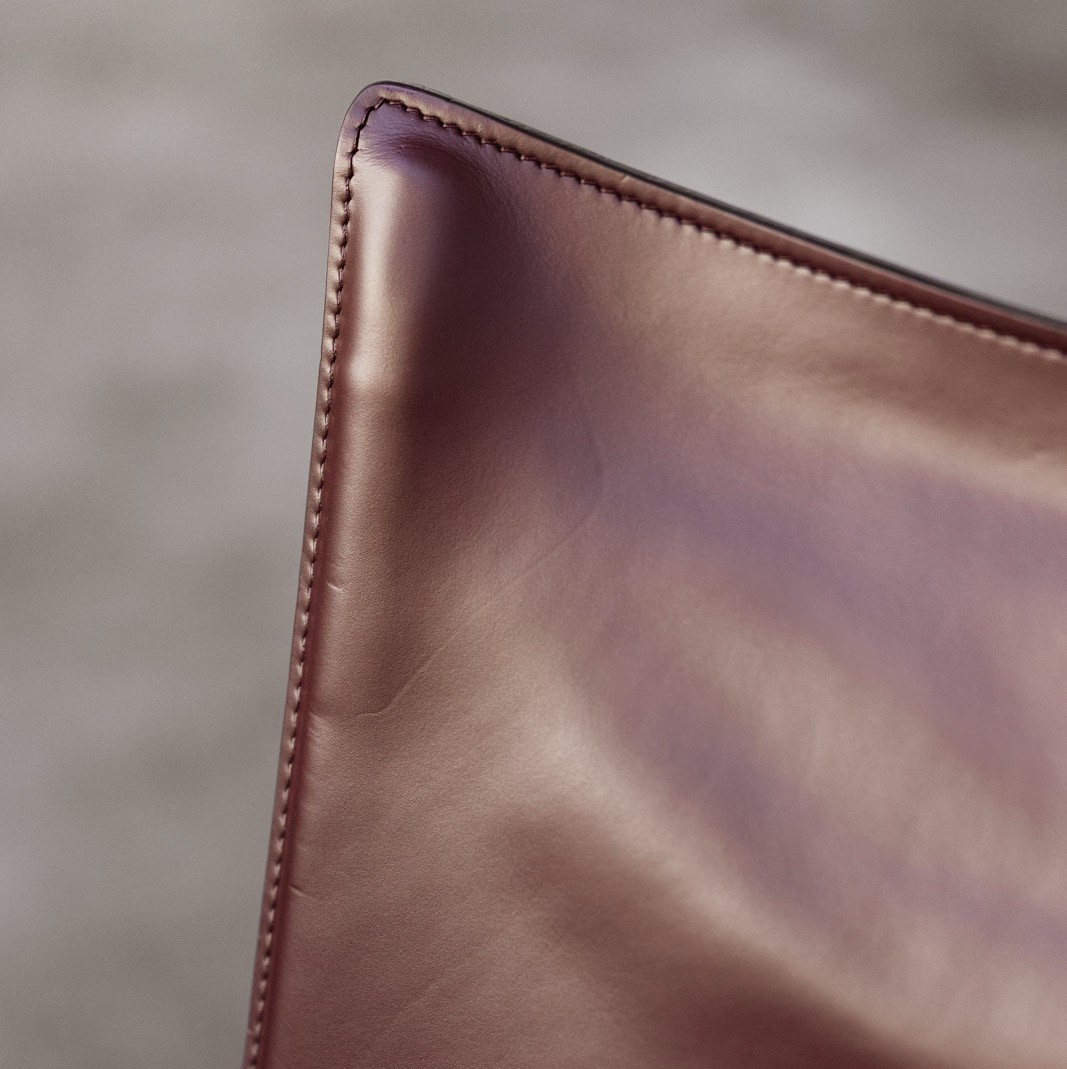 Mario Bellini "CAB 412" Dining Chairs for Cassina, Bordeaux Leather, 1978, Set of 6, 1978