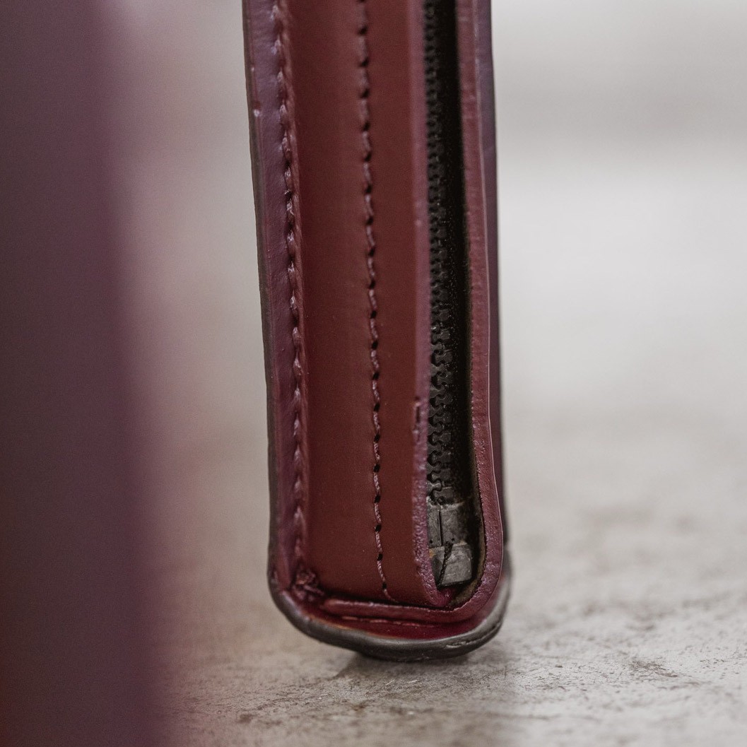 Mario Bellini "CAB 412" Dining Chairs for Cassina, Bordeaux Leather, 1978, Set of 6, 1978