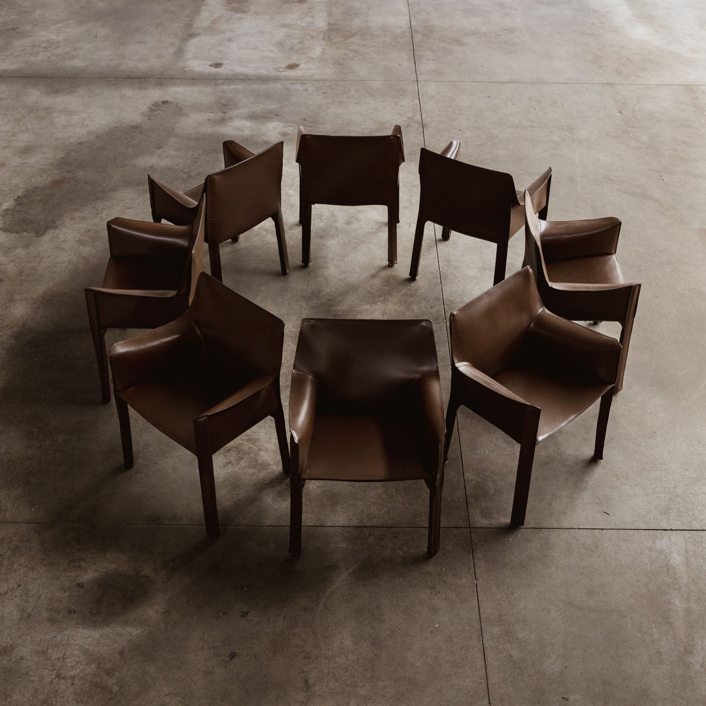Mario Bellini "CAB 413" Dining Chairs for Cassina, 1977, Set of 8, 1970s