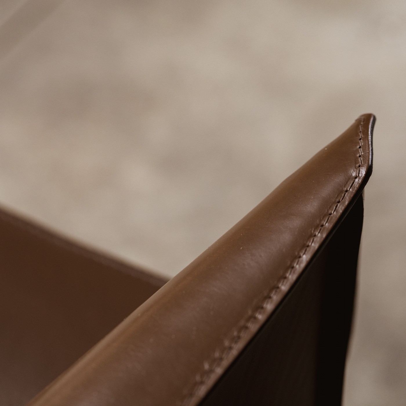 Mario Bellini "CAB 413" Dining Chairs for Cassina, Tobacco Leather, 1977, Set of 8, 1970s