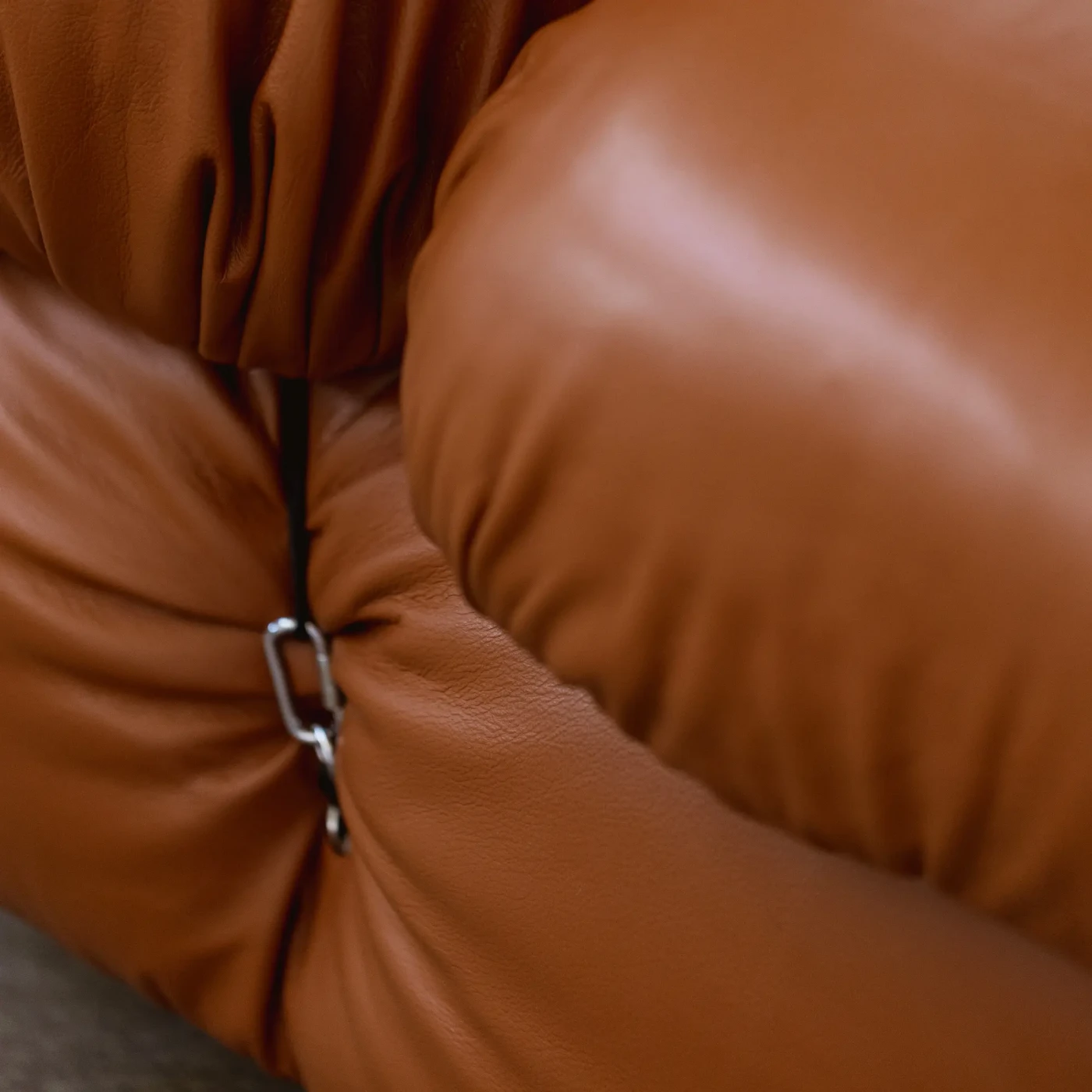 Mario Bellini "Camaleonda" Modular Sofa for B&B Italia, Cognac Leather, 1970, Set of 6, 1970