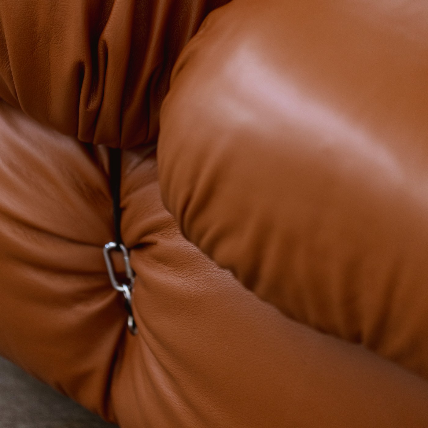 Mario Bellini "Camaleonda" Modular Sofa for B&B Italia, Cognac Leather, 1970, Set of 6, 1970