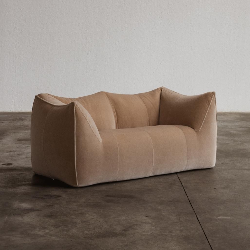 Mario Bellini "Le Bambole" Sofa for B&B Italia, mohair velvet, 1971, 1971