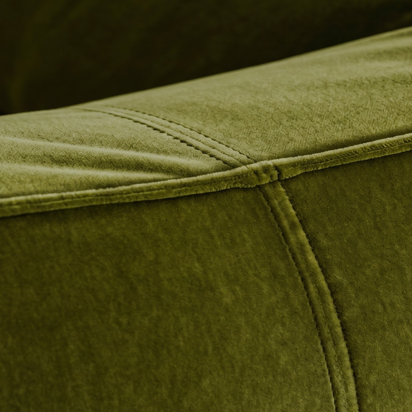 Mario Bellini "Le Bambole" Sofa for B&B Italia, Green Velvet, 1971, 1971