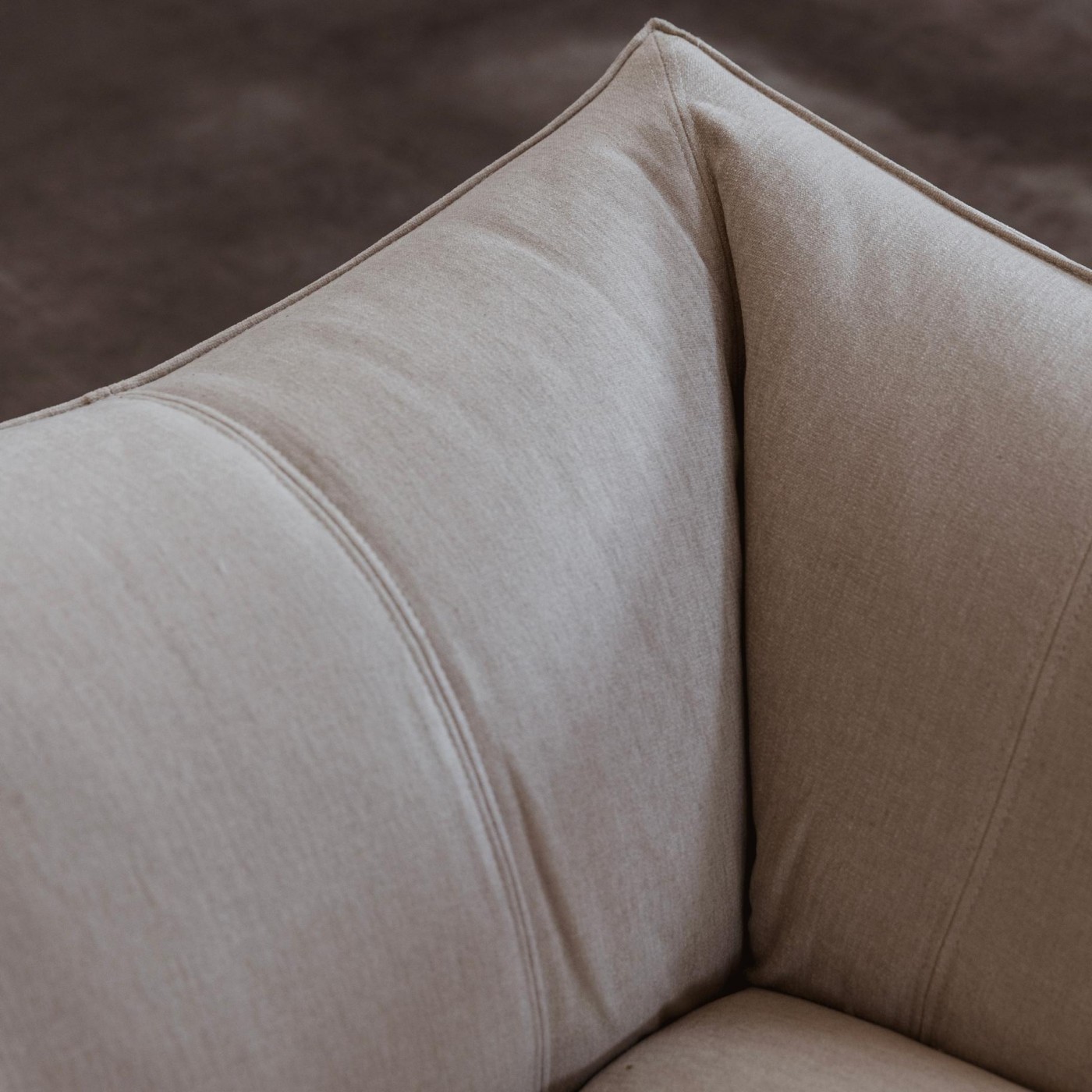 Mario Bellini "Le Bambole" Sofa for B&B Italia, ivory chenille, 1971, 1971