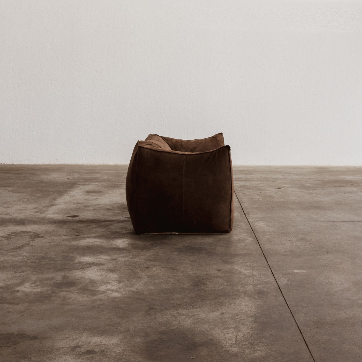 Mario Bellini "Le Bambole" Sofa for B&B Italia, dark brown suede, 1971, 1971