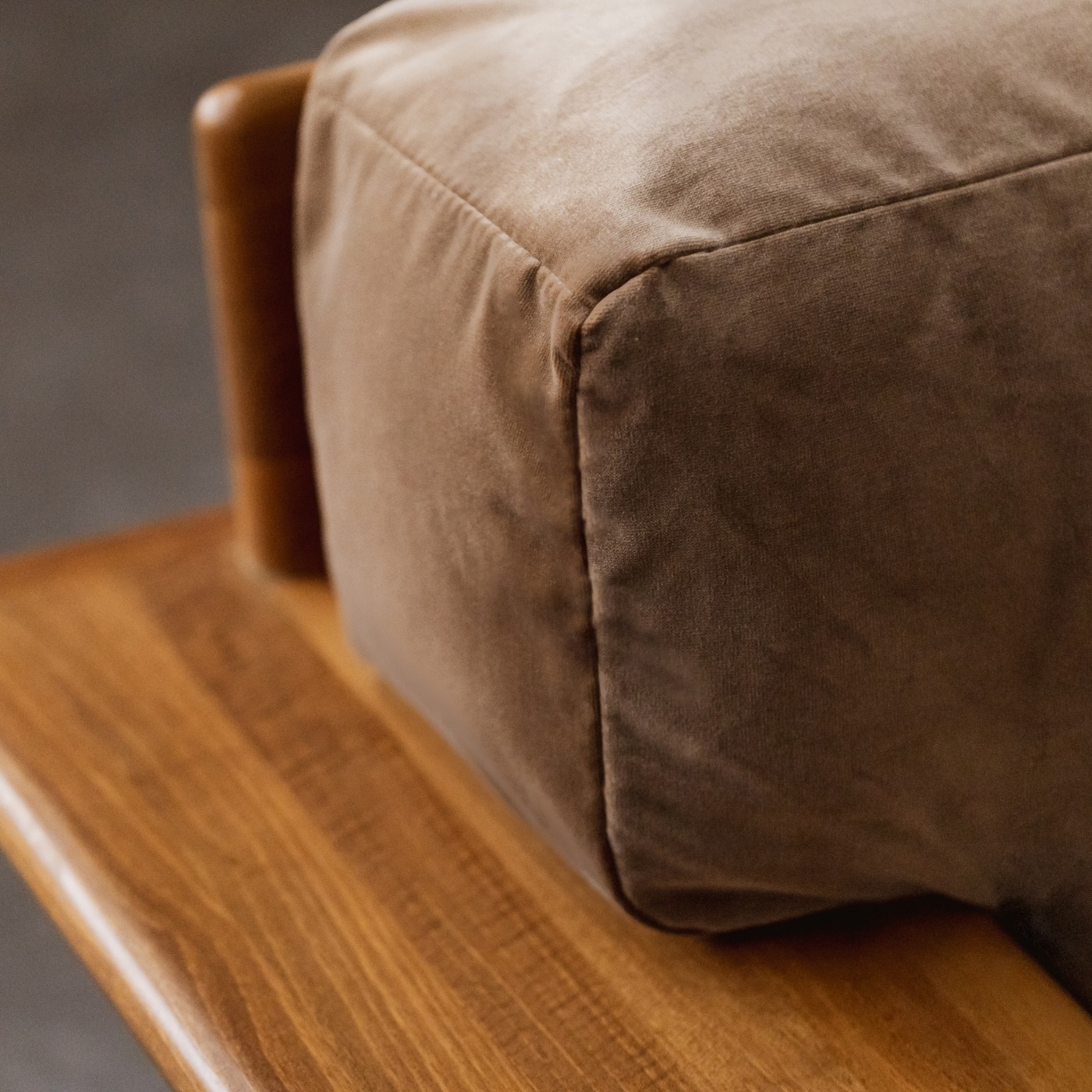 Mario Bellini "Pianura" Armchairs for Cassina, Argilla Velvet, 1971, set of 2, 1970s