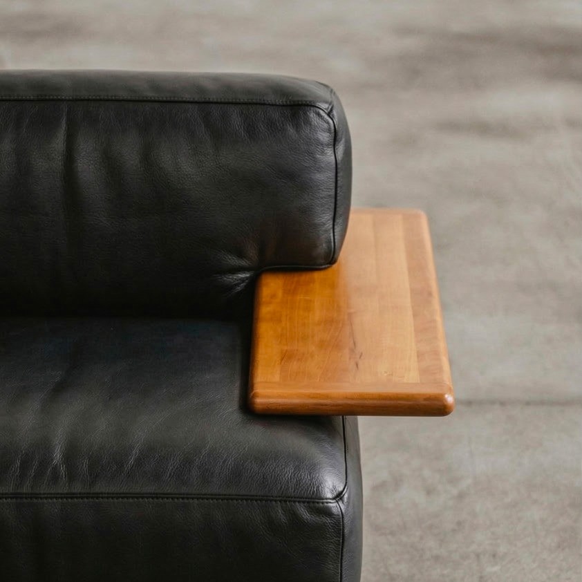 Mario Bellini "Pianura" Armchairs for Cassina, black leather, 1971, set of 2, 1970s