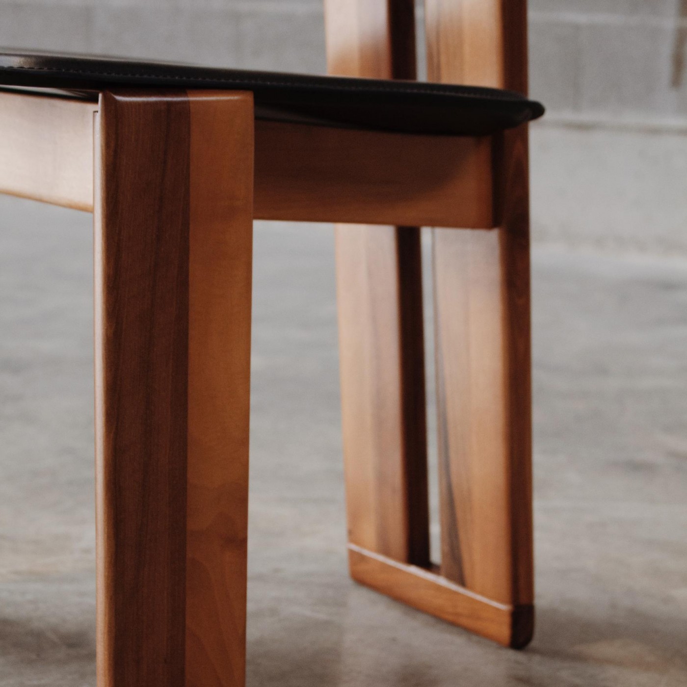 Mario Marenco "Sapporo" Dining Chairs for Mobil Girgi, Black Leather 1970, Set of 6, 1970