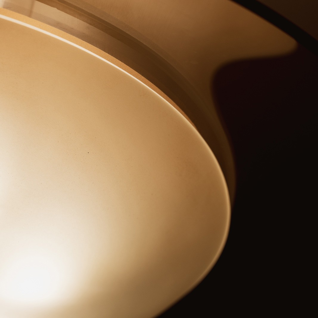 Max Ingrand “1462” Ceiling Lamp for Fontana Arte, Pink Glass, 1955, 1955