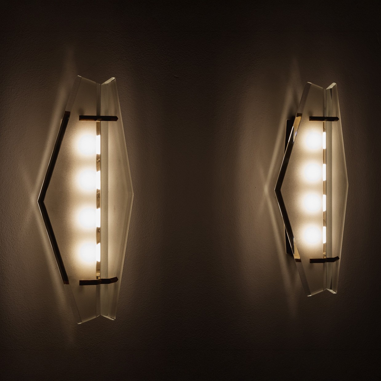 Max Ingrand Sconces for Fontana Arte, 1955, Set of 2, 1955