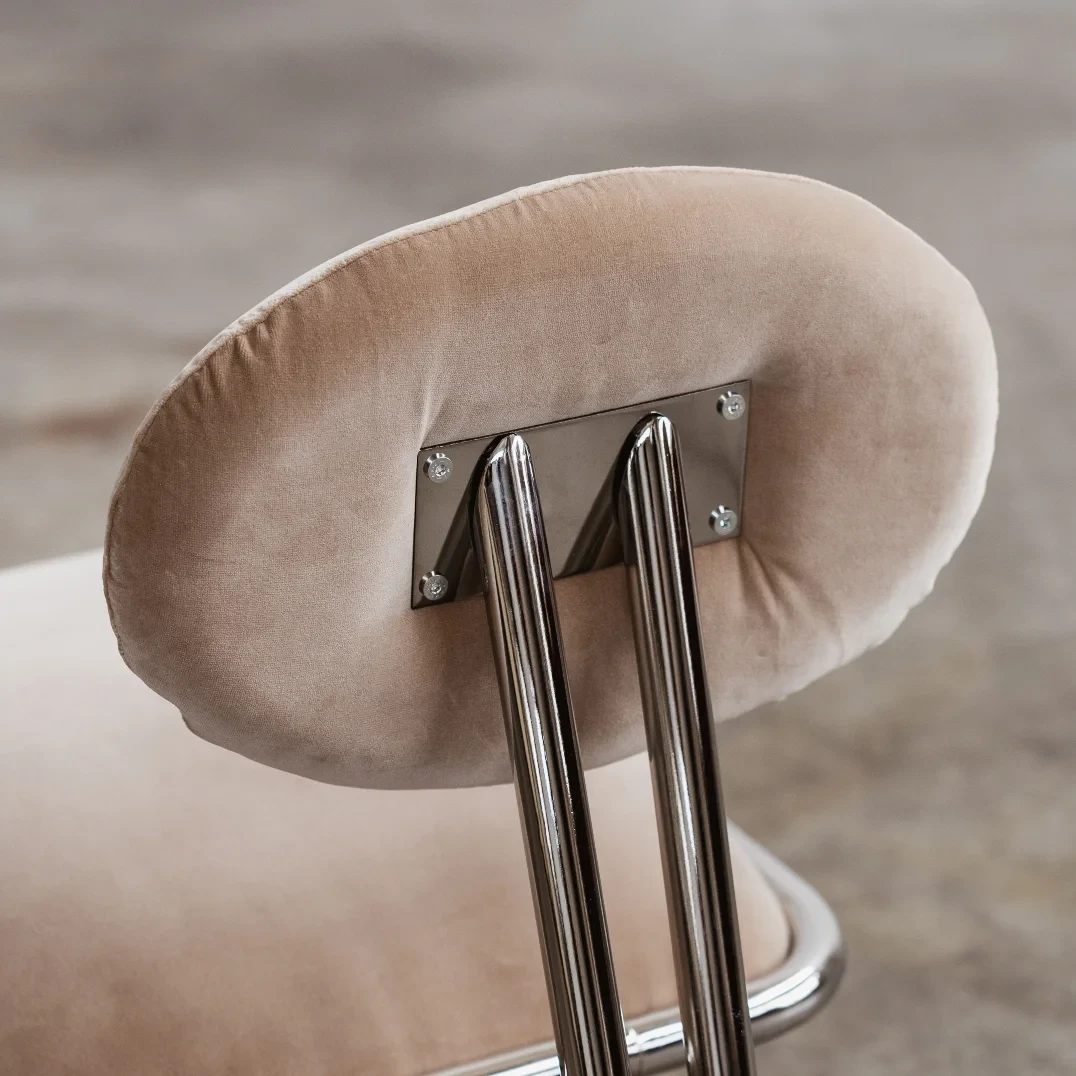 Modernist Lounge Chairs, Camel Velvet, 1970s, Set of 2, 1970