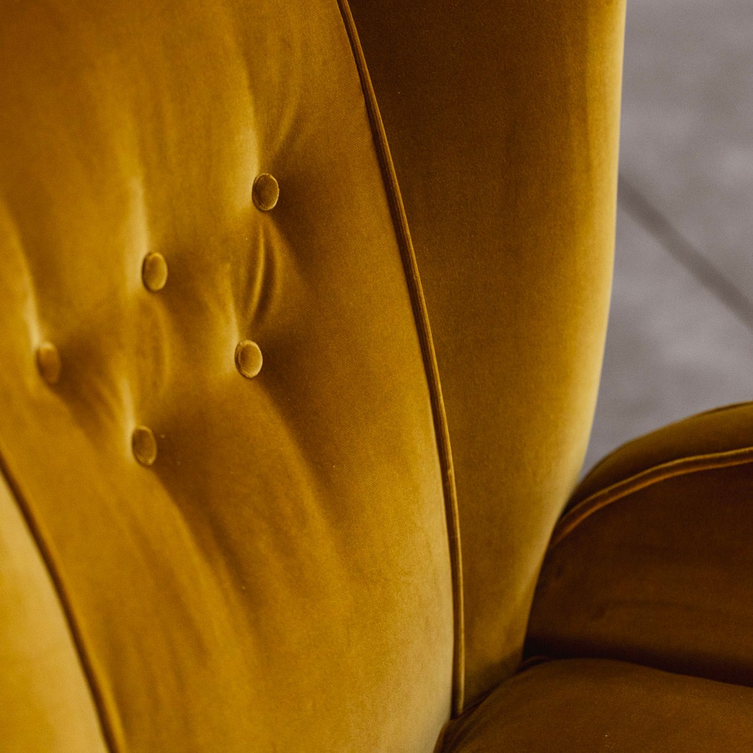 Paolo Buffa armchair for Egidio Proserpio, Velvet, 1956, 1956
