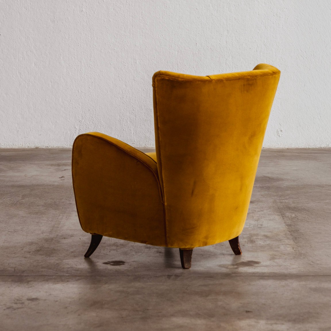 Paolo Buffa armchair for Egidio Proserpio, Velvet, 1956, 1956