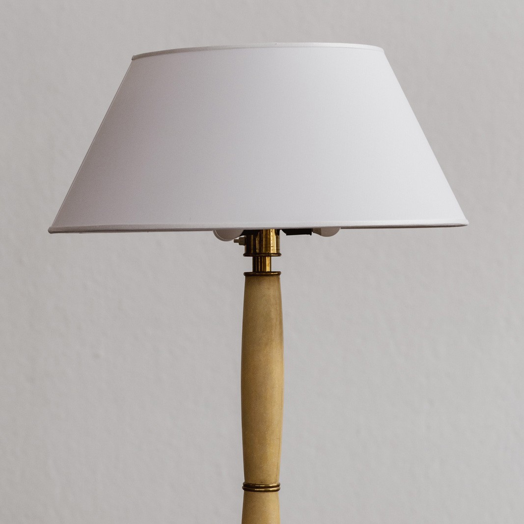Paolo Buffa Floor Lamp in Parchement and Wood, 1952, 1952