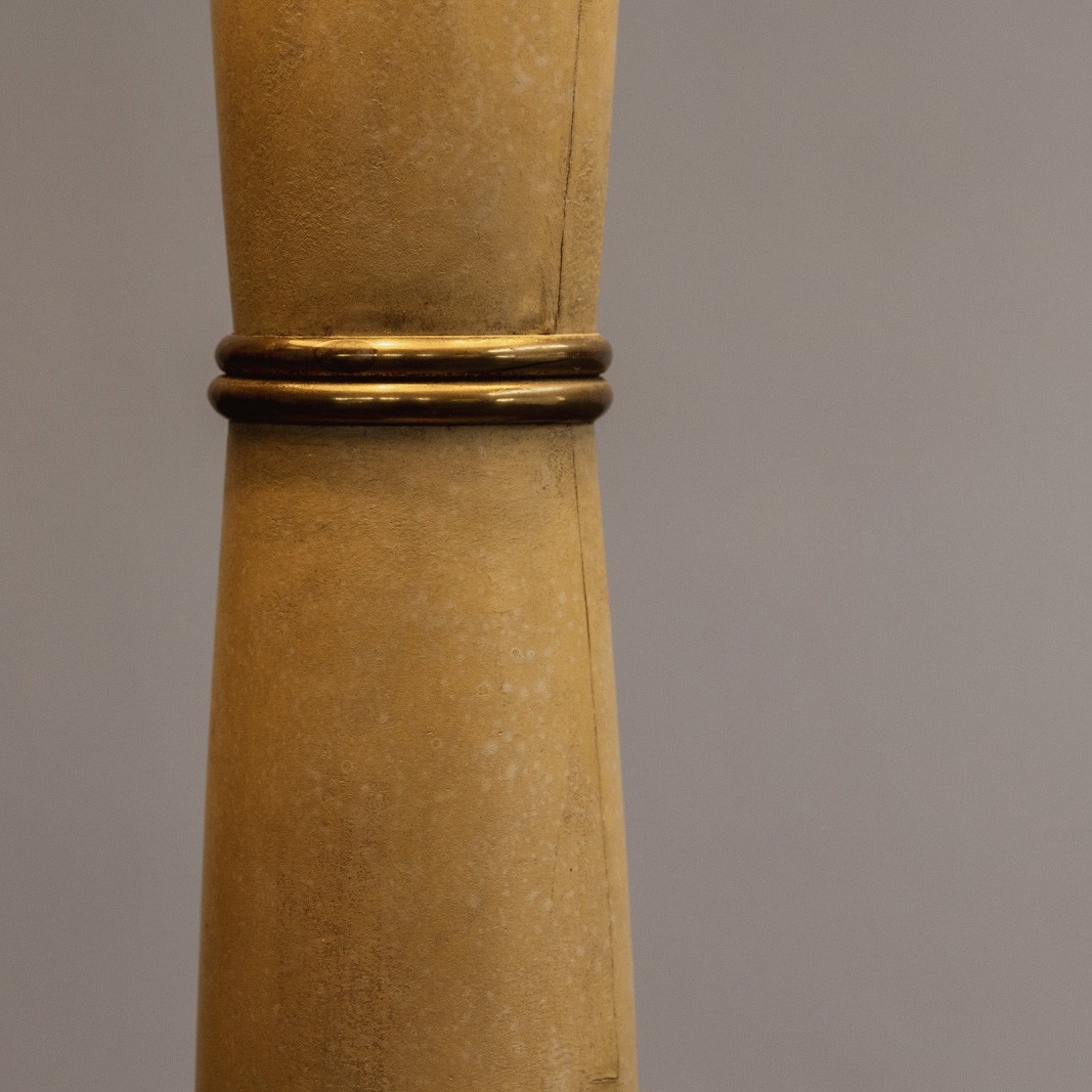 Paolo Buffa Floor Lamp in Parchement and Wood, 1952, 1952