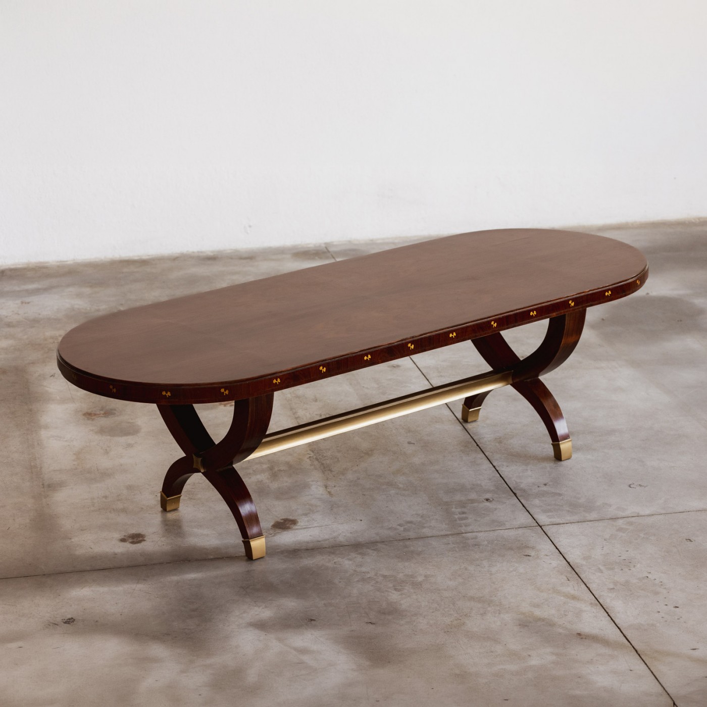 Paolo Buffa Oval Dining Table, Italy, 1950s, Attributed, 1950s