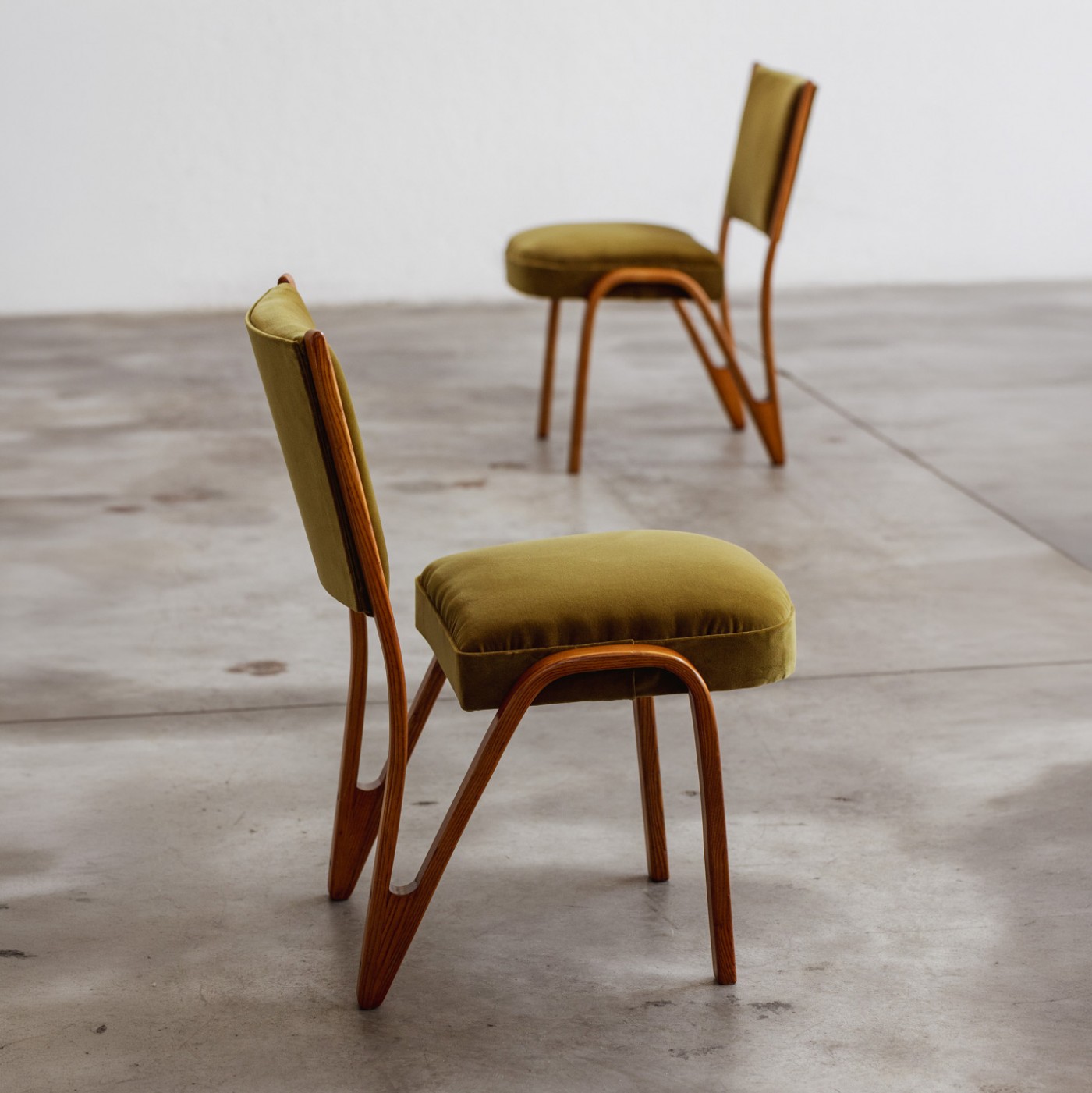 Paul Bode Dining Chairs for Deutsche Federholzgesellschaft, 1955, Set of 6, 1955