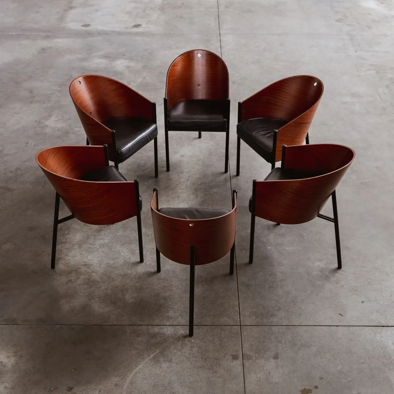 Philippe Starck "Costes" Dining Chairs for Driade, 1984, Set of 6, 1984