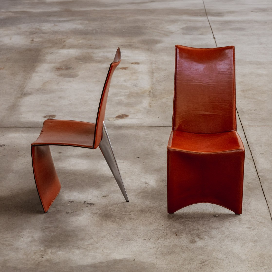 Philippe Starck "Ed Archer" Dining Chair for Driade, 1986, Set of 7, 1986