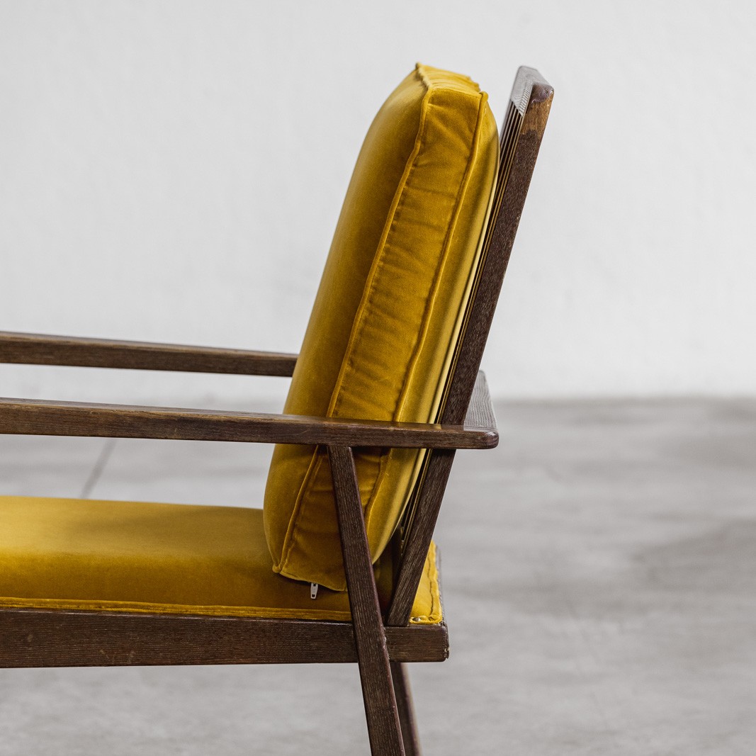 Pierluigi Colli Armchairs with Ottomans for Colli, Italy, 1940, Set of 2, 1940