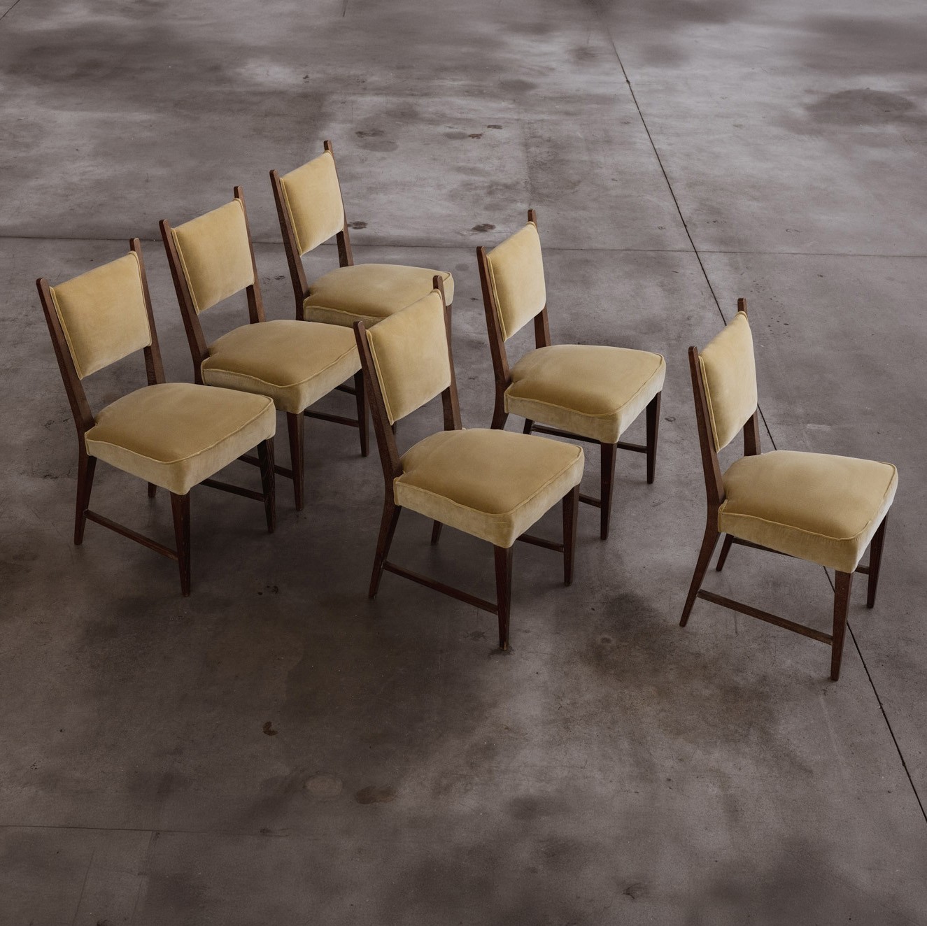 Pier Luigi Colli Dining Chairs for Colli, Italy, 1940, Set of 6, 1940