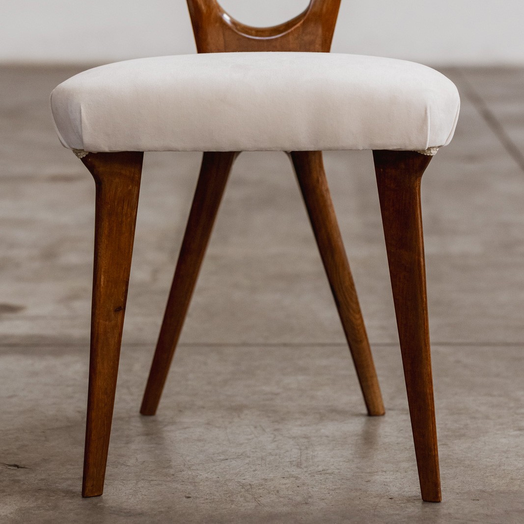 Pierluigi Giordani Dining Chairs, 1950s, Set of 8, 1950s