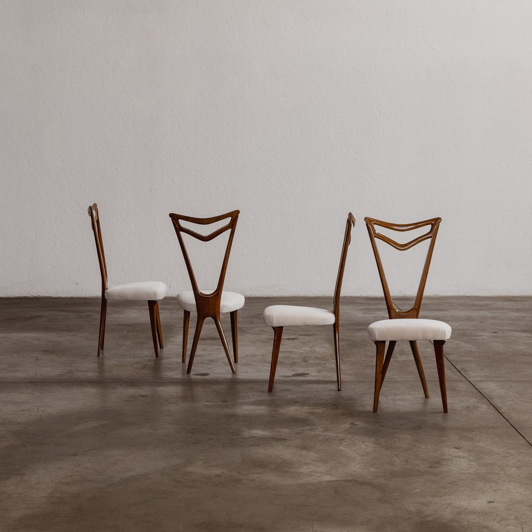 Pierluigi Giordani Dining Chairs, 1950s, Set of 8, 1950s