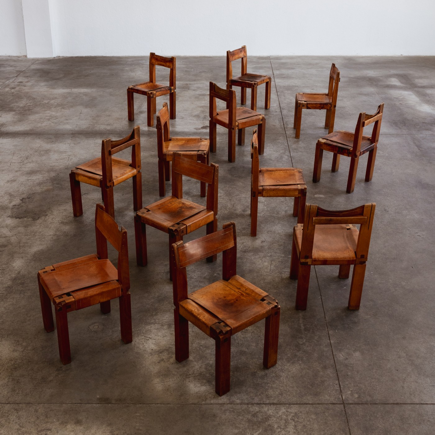 Pierre Chapo “S11” Dining Chairs for Atelier Pierre Chapo, 1966, Set of 12, 1966
