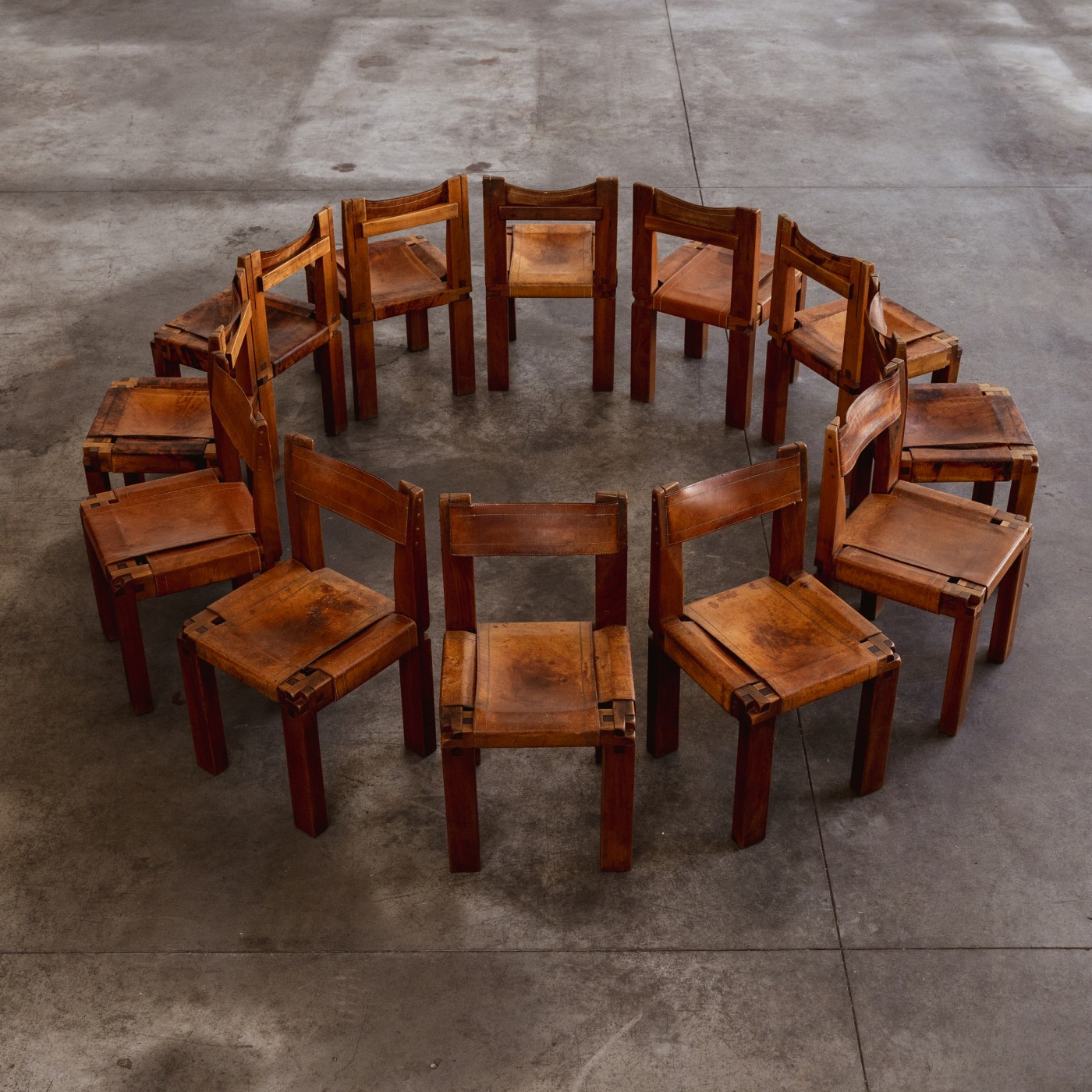 Pierre Chapo “S11” Dining Chairs for Atelier Pierre Chapo, 1966, Set of 12, 1966