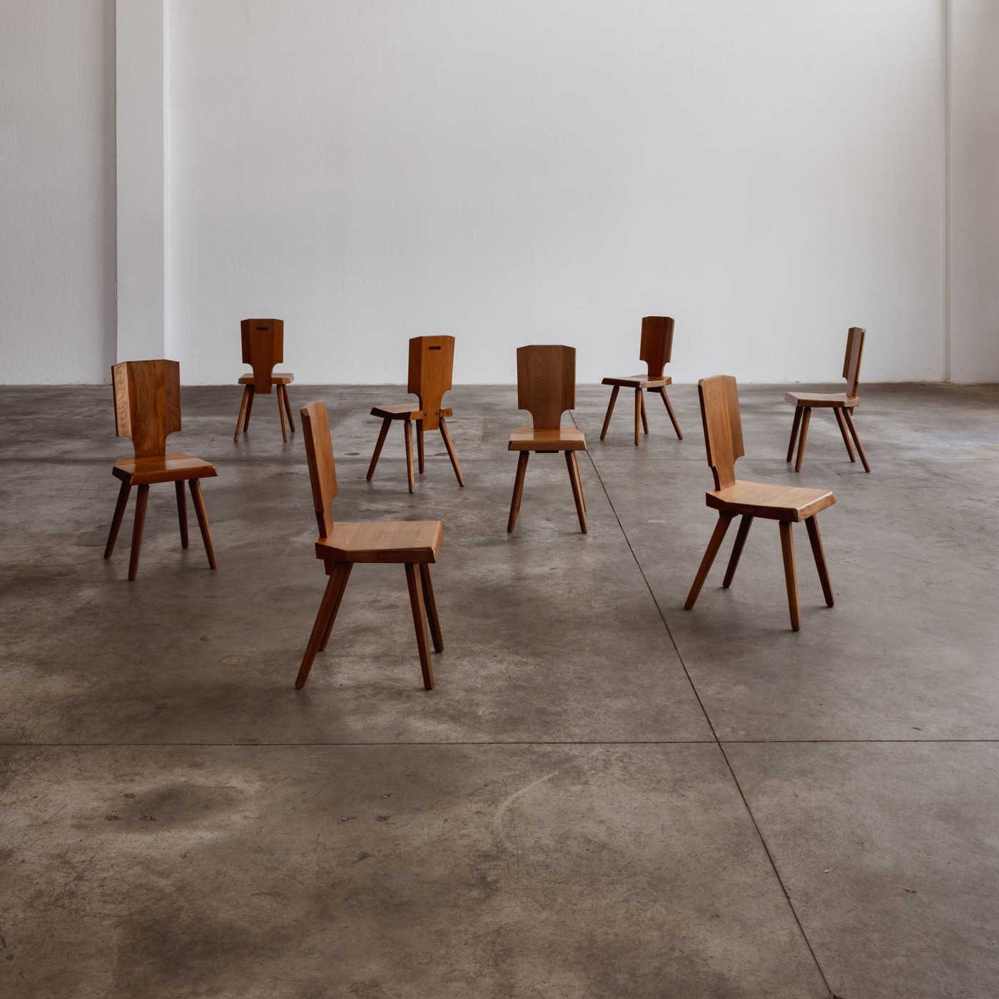 Pierre Chapo “S28” Dining Chairs for Atelier Pierre Chapo, 1972, Set of 8, 1972