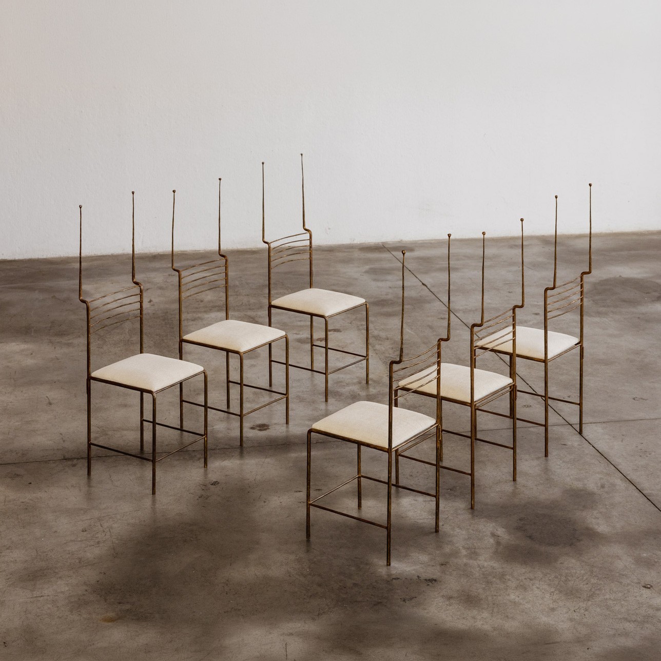 Salvino Marsura Sculptural Dining Chairs, 1970, Set of 6, 1970