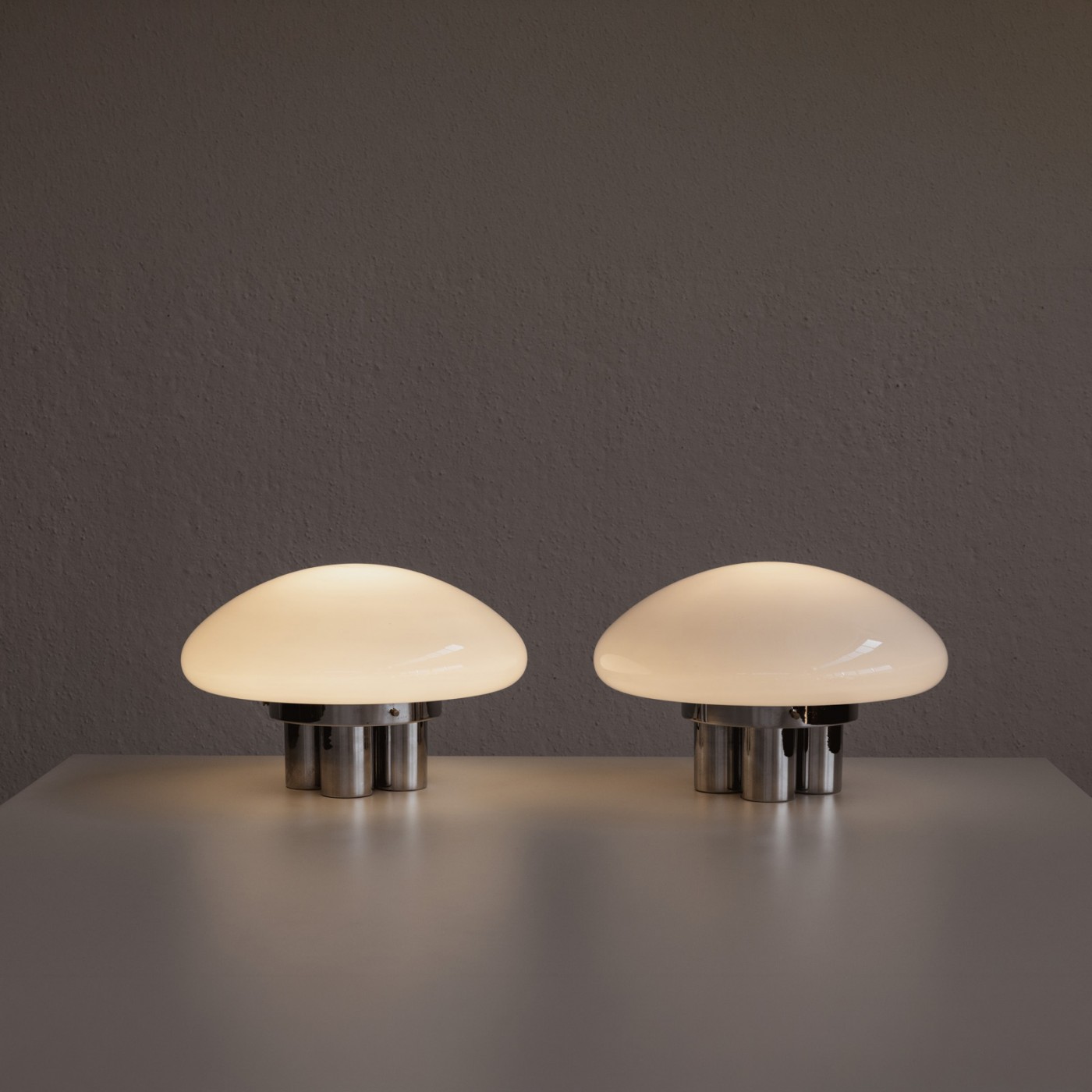 Sergio Mazza & Giuliana Gramigna "Magnolia" Table Lamps for Quattrifolio, 1973, Set of 2, 1970s