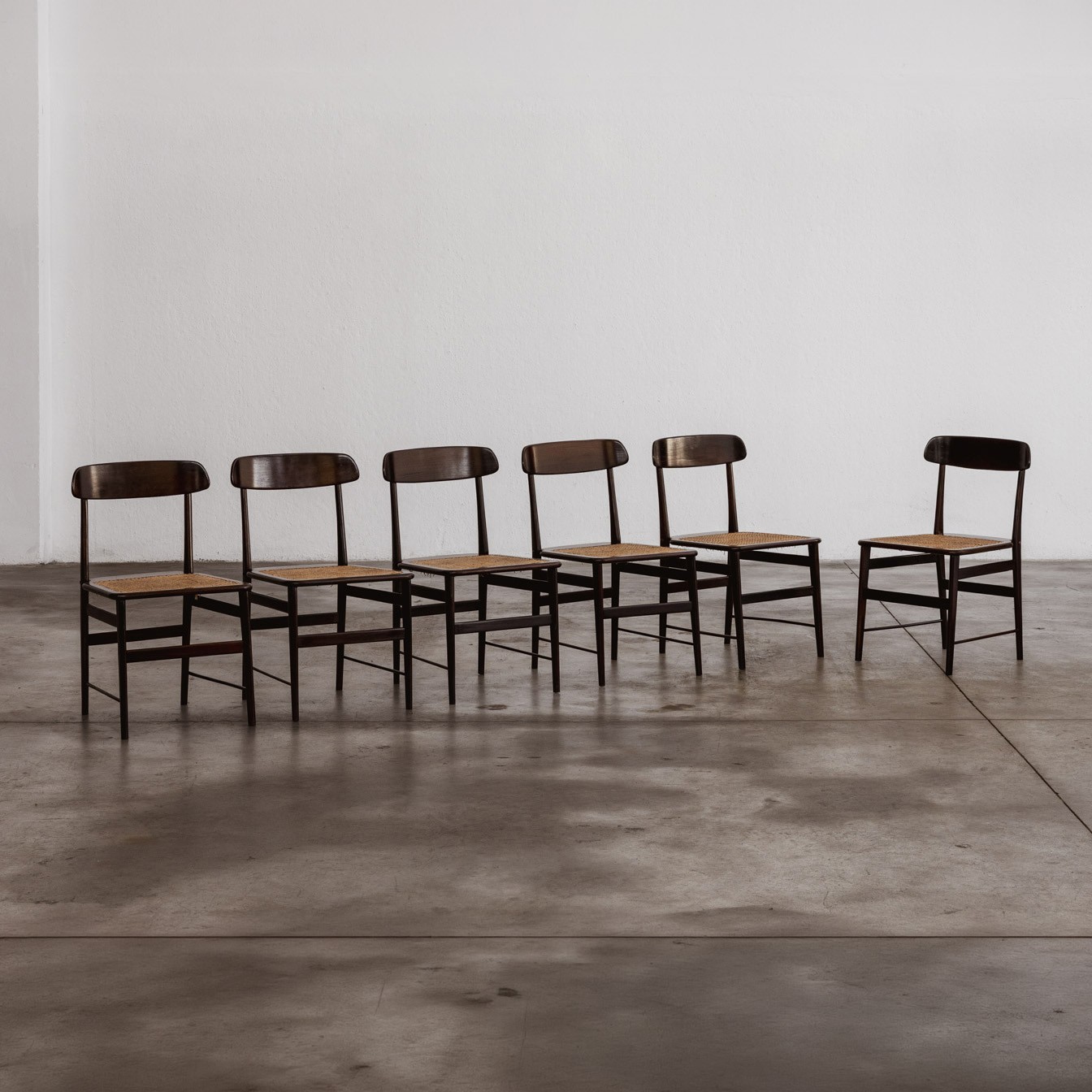 Sergio Rodrigues "Lucio Costa" Dining Chairs for Oca, 1956, Set of 6, 1956