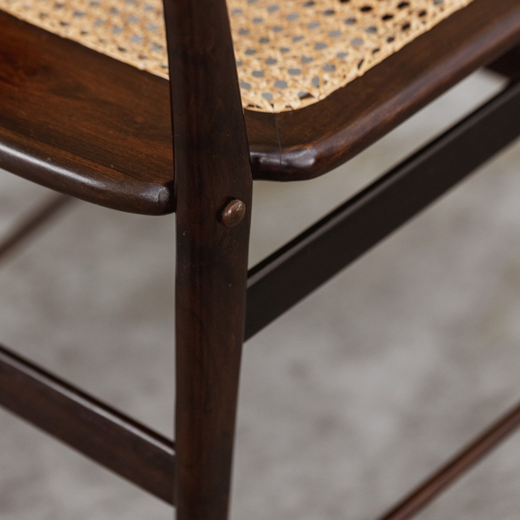 Sergio Rodrigues "Lucio Costa" Dining Chairs for Oca, 1956, Set of 6, 1956