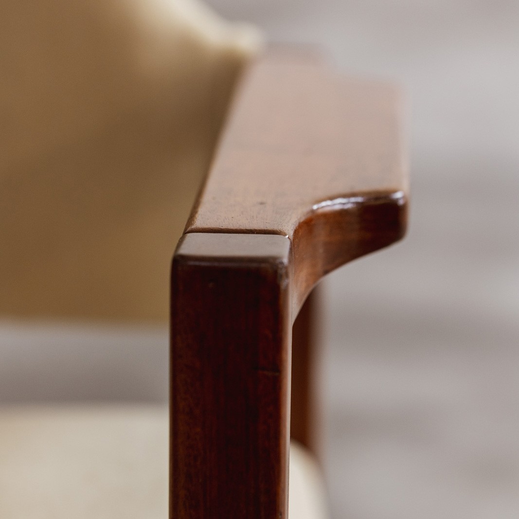 Umberto Brandigi "Jollina" Dining Chairs for Poltronova, Butter Velvet, 1960s, Set of 6, 1960s