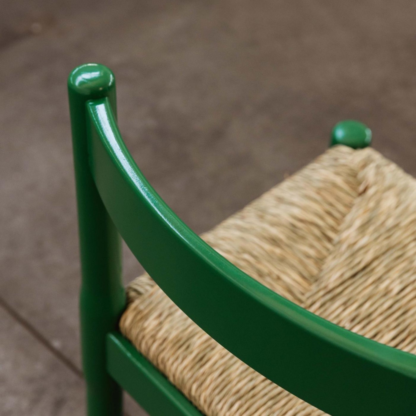 Vico Magistretti "Carimate" Dining Chairs for Cassina, Green Lacquered, 1960, Set of 8, 1960
