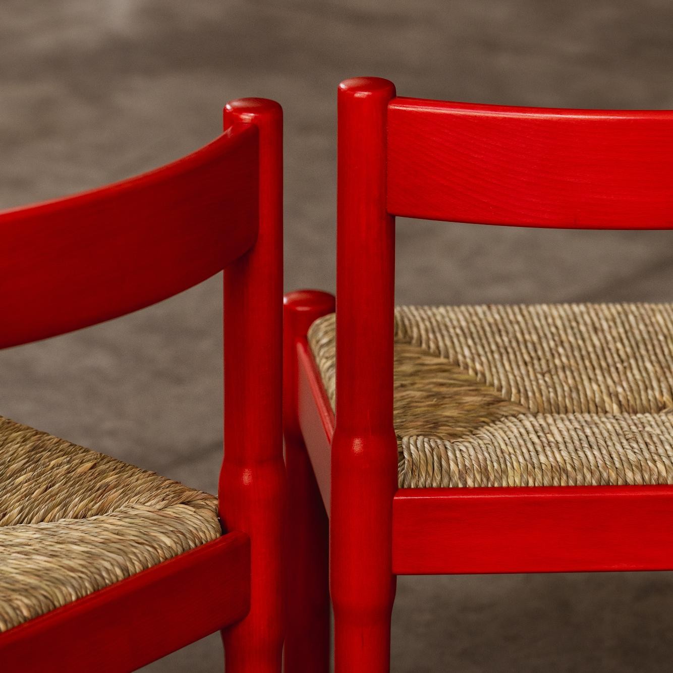 Vico Magistretti "Carimate" Dining Chairs for Cassina, 1960, Set of 8, 1960