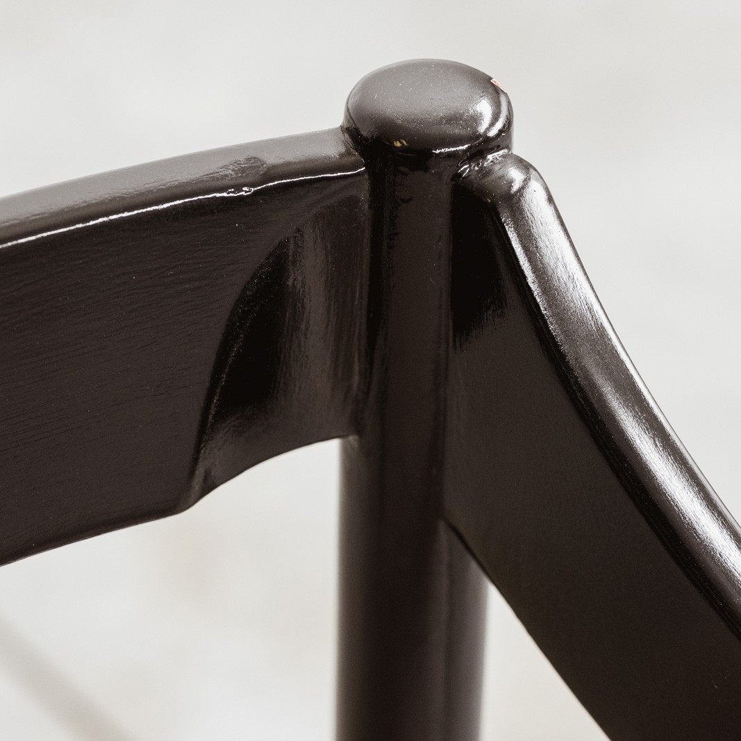 Vico Magistretti “Carimate” Dining Chairs for Cassina, Taupe Alpaca Velvet, 1960, Set of 6, 1960