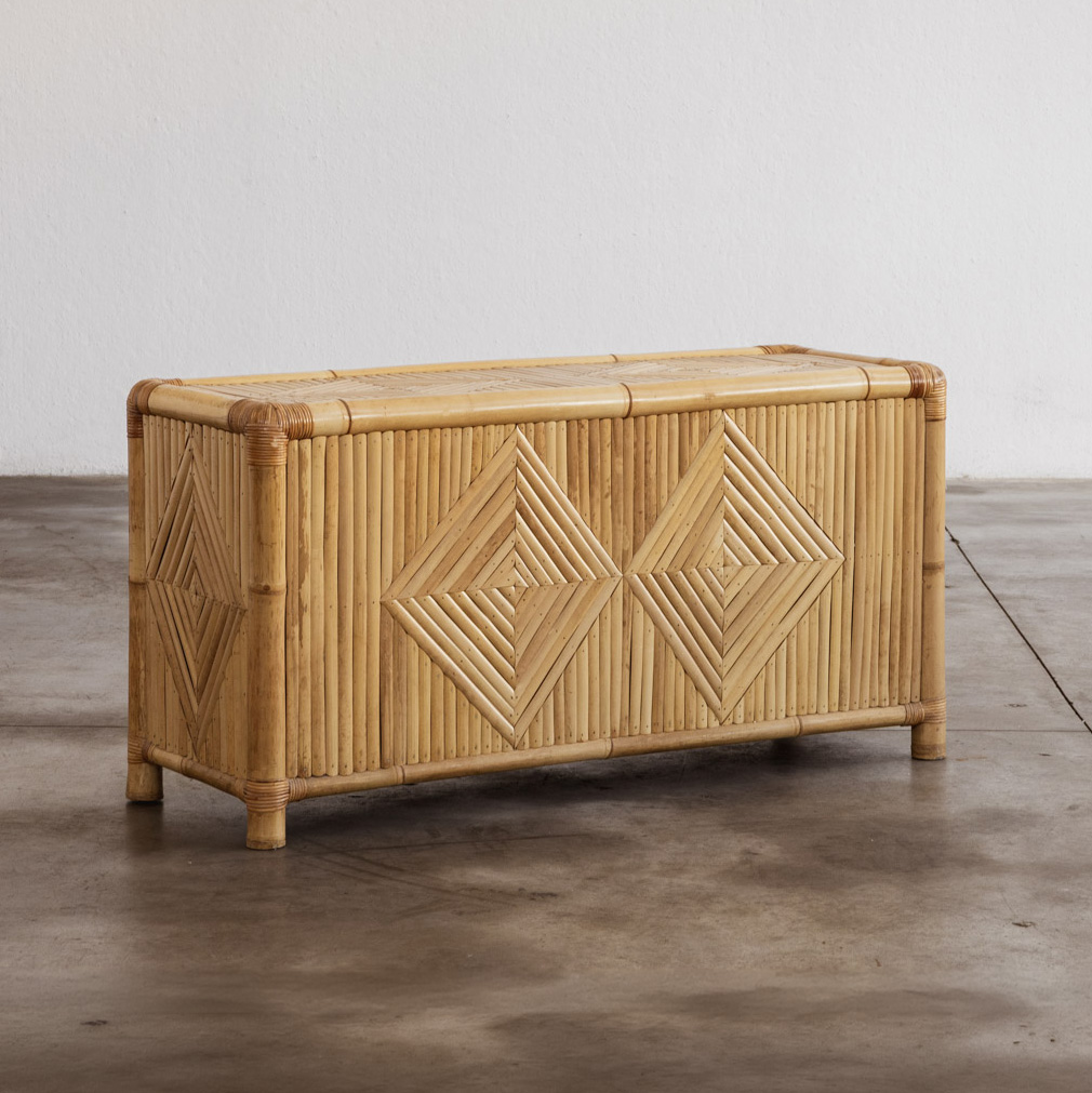 Vivai del Sud Dresser in Bamboo, Italy, 1970s, 1970s