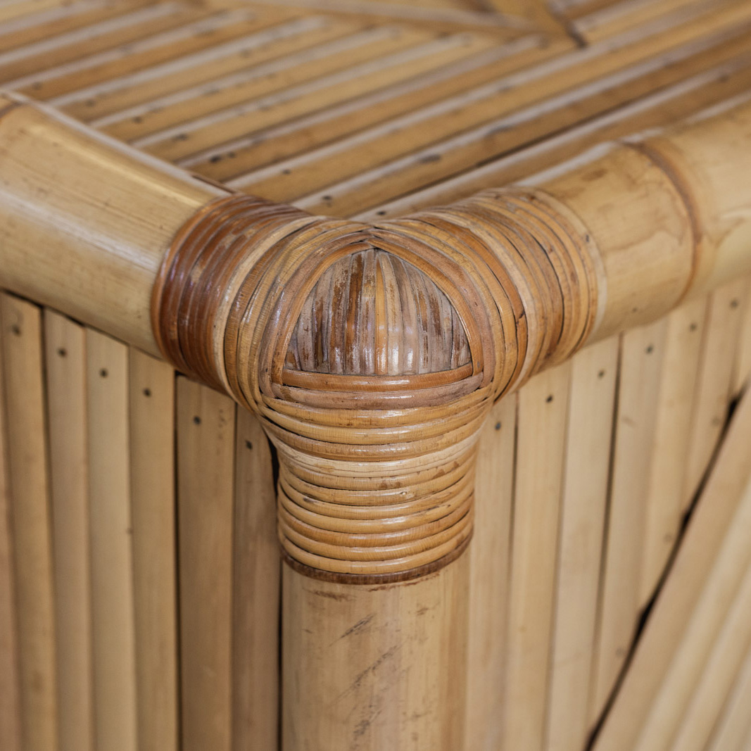 Vivai del Sud Dresser in Bamboo, Italy, 1970s, 1970s