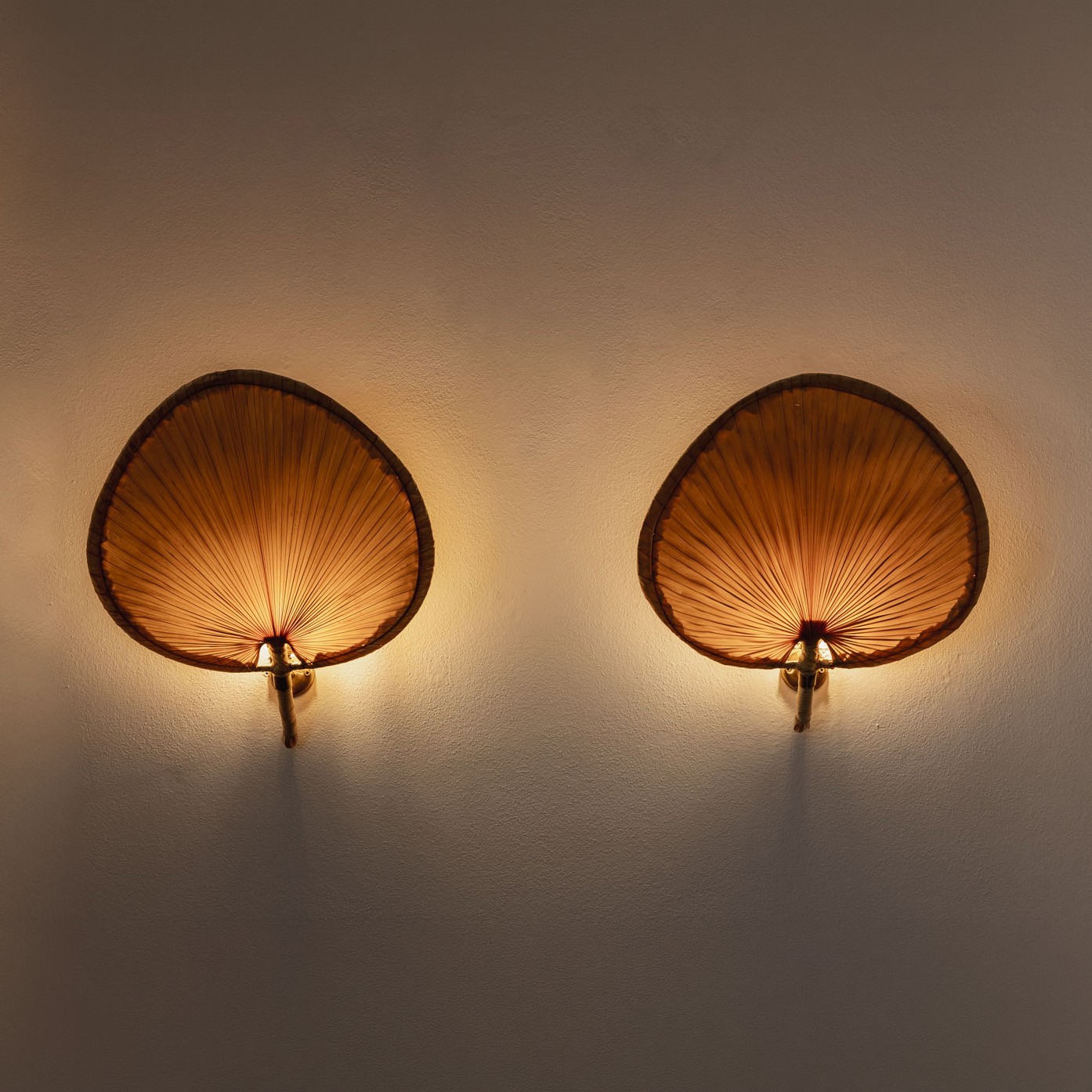 Vivai del Sud "Lotus" Wall Lights, 1970s, Set of 2, 1970s