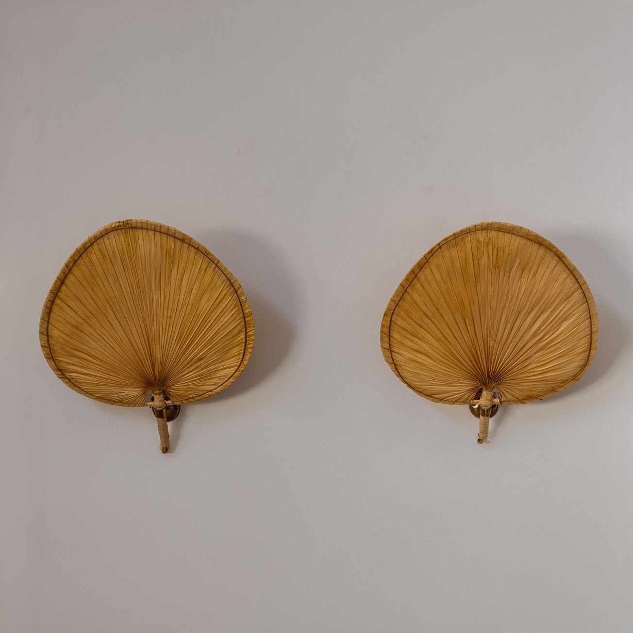 Vivai del Sud "Lotus" Wall Lights, 1970s, Set of 2, 1970s