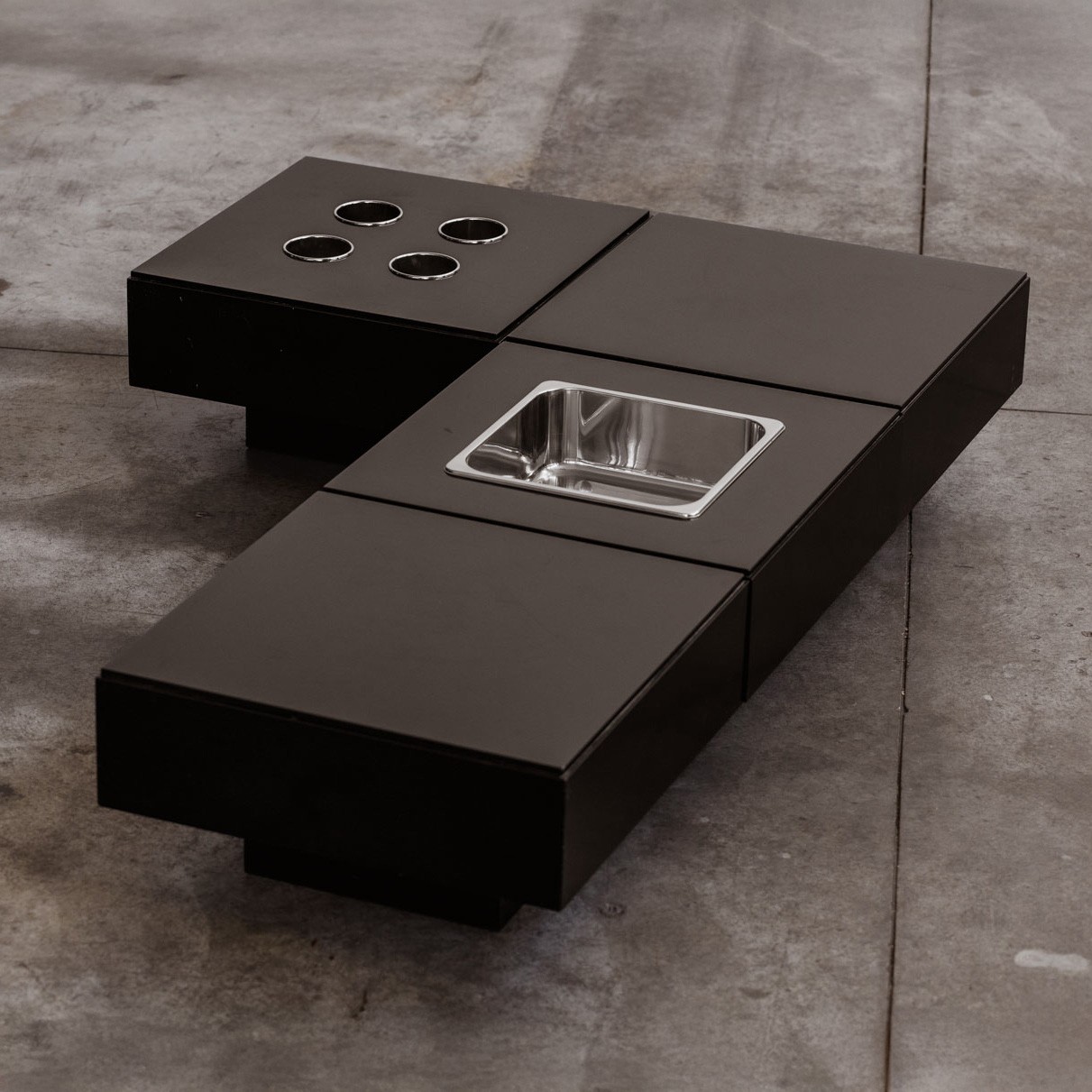 Willy Rizzo Modular Coffee Table, 1970s, 1970s